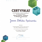 Certyfikaty Joanna Apolinarska