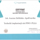 Certyfikat Joanna Zielińska